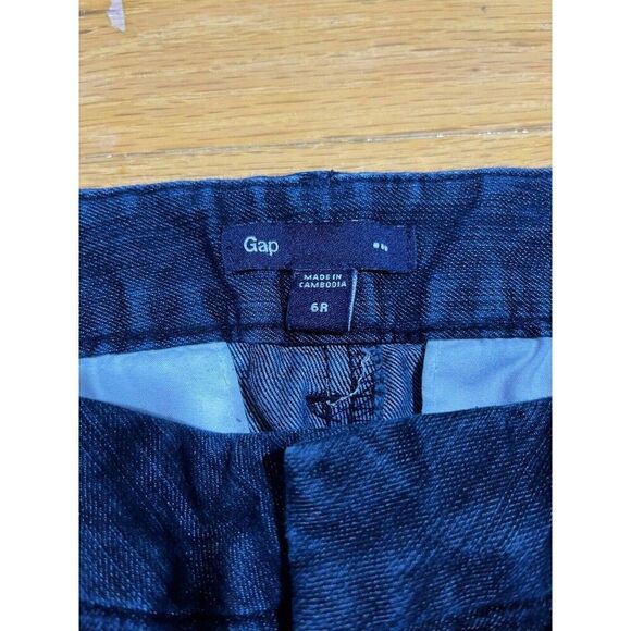 Gap Jeans Womens Size 6 R Blue Denim Dark Wash Low Rise Straight Everyday Wear - Picture 3 of 8
